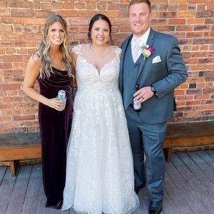 Revelry Skye Velvet Bridesmaids Dress Purple 608